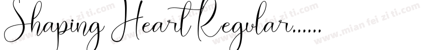 Shaping Heart Regular字体转换